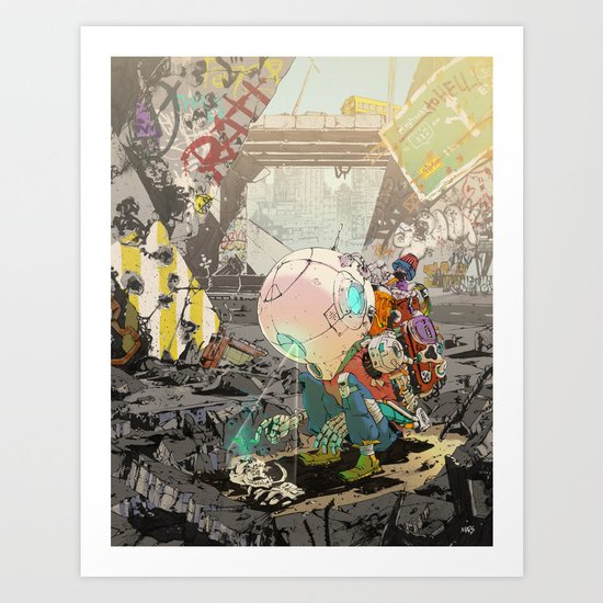 Not Alone Art Print
