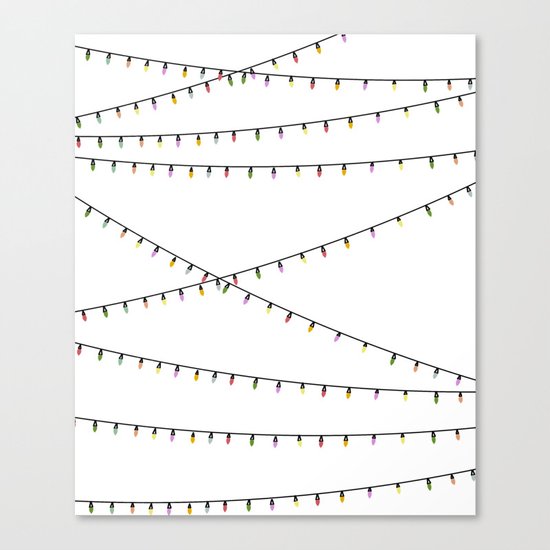 CHRISTMAS LIGHTS Canvas Print