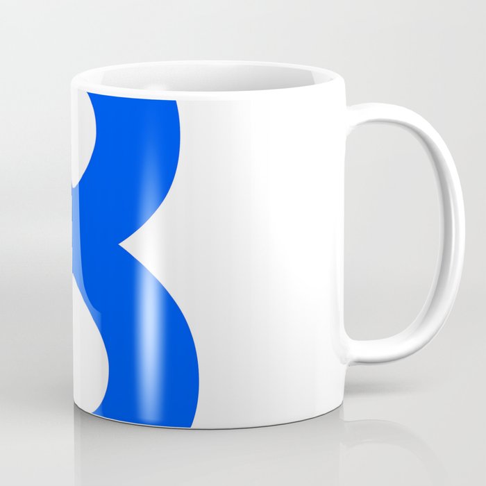 Number 8 (Blue & White) Coffee Mug