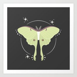 Luna Moth Magic Art Print