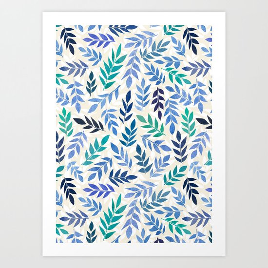 Blue Forest Art Print