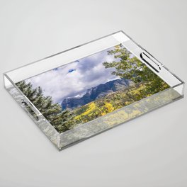 Mountain View Through the Trees - Colorado Acrylic Tray