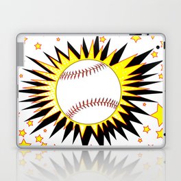 Baseball Splash With Stars Laptop Skin