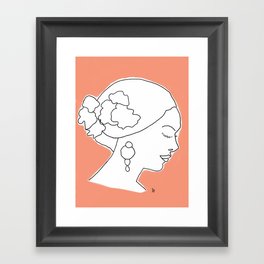 Isabela (Coral) Framed Art Print
