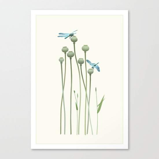 Dragonfly Date Canvas Print