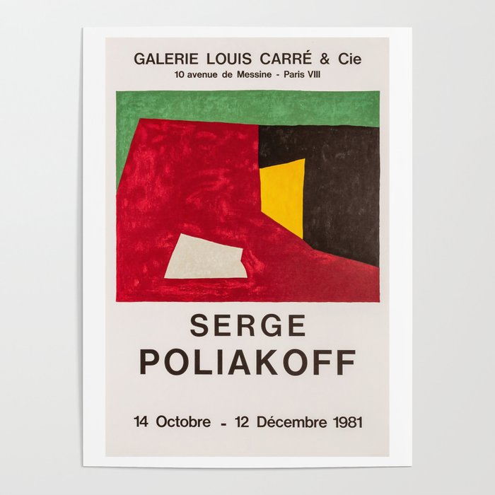 Expo Galerie Louis Carré. Serge Poliakoff, 1981 Poster