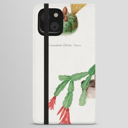 Peyote, Indian Head, and Christmas Cactus iPhone Wallet Case