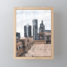Buildings with Impressionist Vibes Framed Mini Art Print