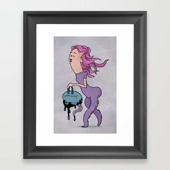My wife is strange Framed Art Print