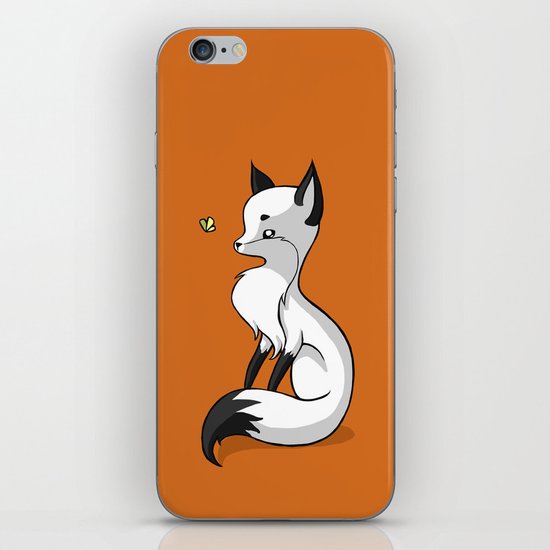 Fox and a Butterfly iPhone Skin