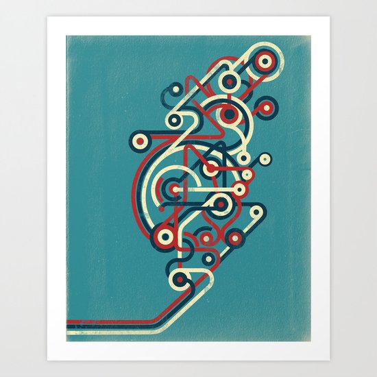 Interconnected Art Print