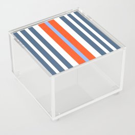 Mitchell Stripe Red White And Blue With Sky Blue Acrylic Box