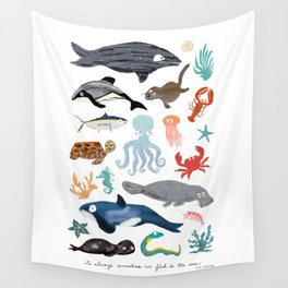 Sea Change: Ocean Animals Wall Tapestry