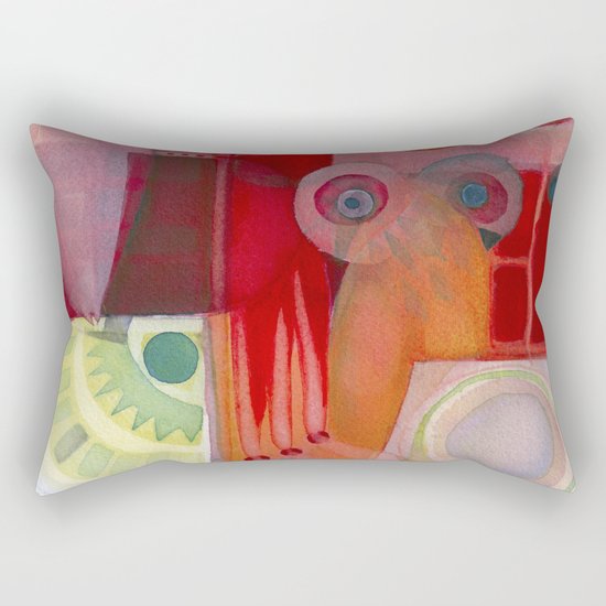 Holding Rectangular Pillow
