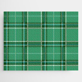 Green Square Pattern Jigsaw Puzzle