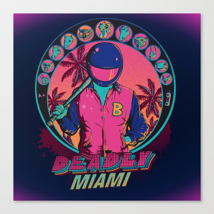 Deadly Miami Canvas Print