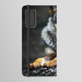 Gray Wolf Canis Lupus Summer Light 59 Android Wallet Case