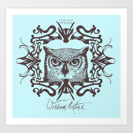 Wisdom Listens Art Print