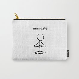 Namaste stick man Carry-All Pouch