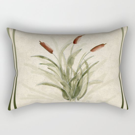 cattails 2 Rectangular Pillow