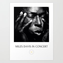 Vintage Miles Jazz in Concert Advertising Music Poster Art Print