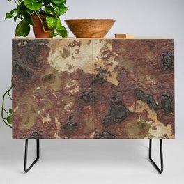 Old rusty brown Credenza