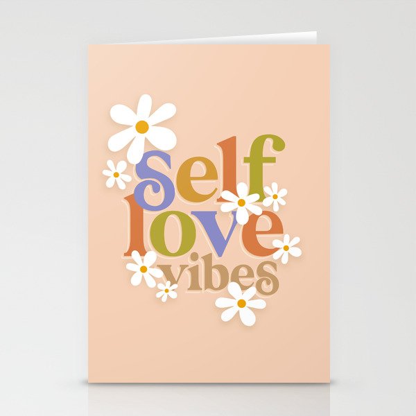 Self Love Vibes - Earthy  Stationery Cards