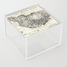 San Francisco-California-1908 vintage pictorial map  Acrylic Box