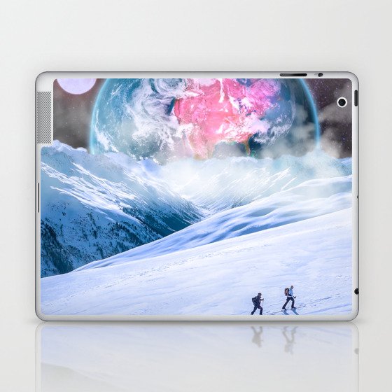 Skiing in Space Laptop & iPad Skin