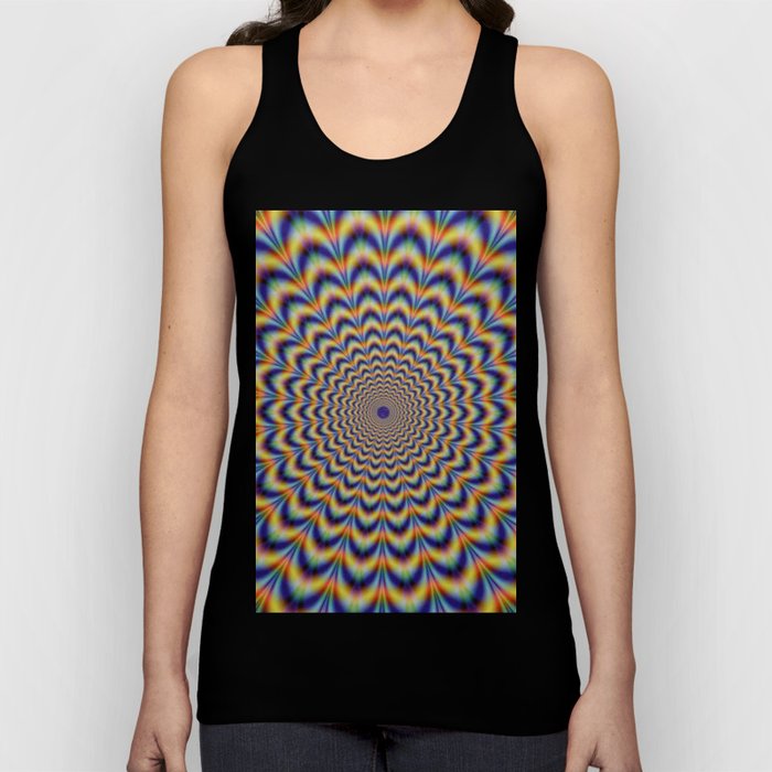 Psychedelic Optical Colorful Illusion Tank Top